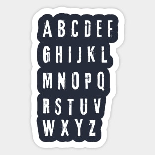 funny alphabet wall Sticker